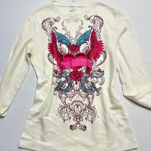 FRZ Size Medium Vintage Longe Sleeve Baby Tee